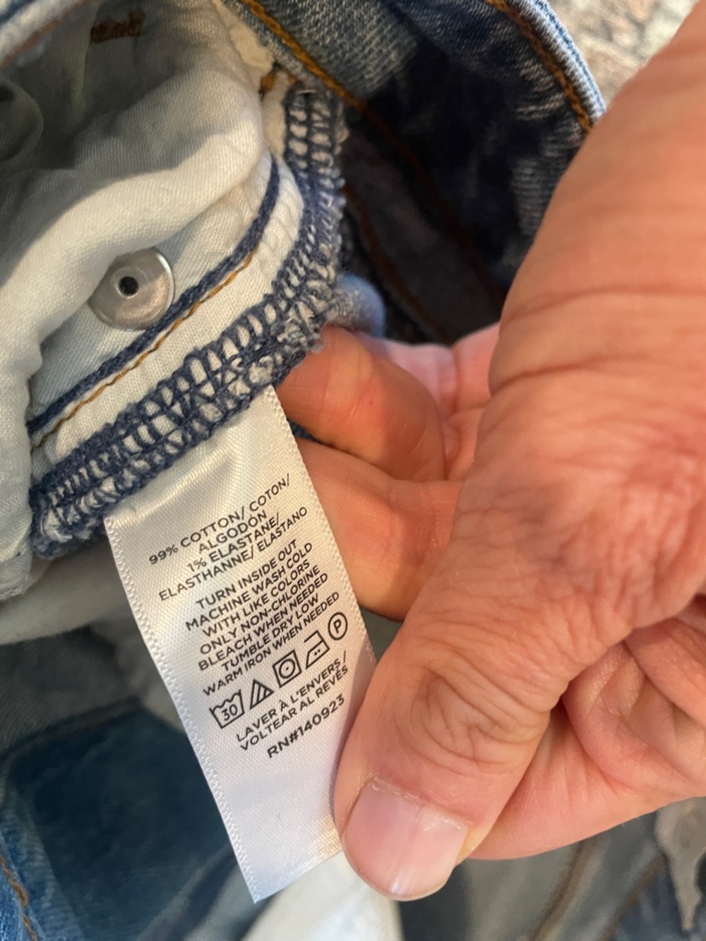 LOFT Denim Midi Skirt Size 2 Blue High Rise Straight Jean Skirt Classic Mini - Picture 3 of 4